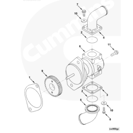 Cummins KIT, RAW WATER PUMP 5289081