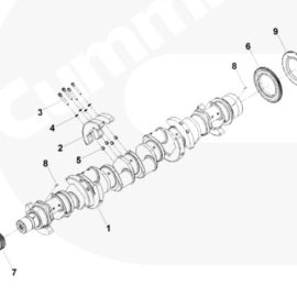 Cummins KTA50 Crankshaft 3648618